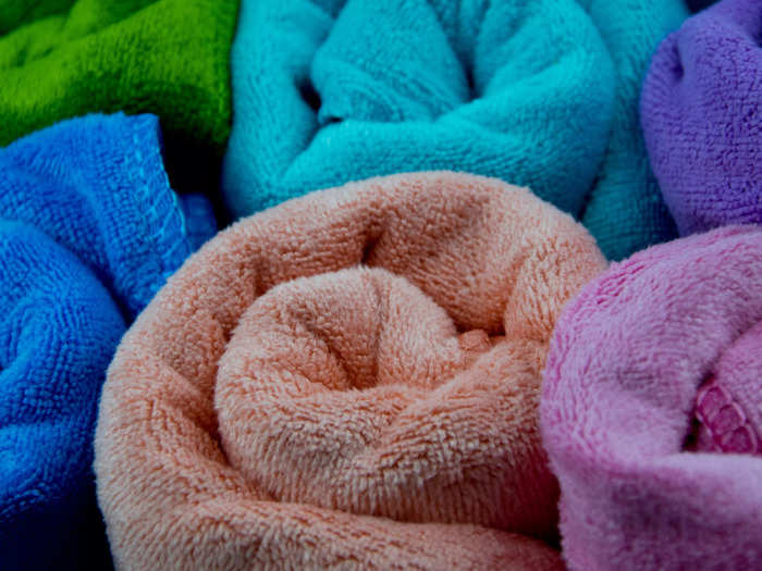 Microfiber towels are compact and easy to pack.