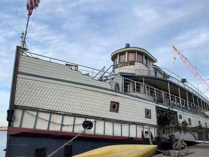 Docked off Staten Island, New York City, the Yankee ferry is "one of the most historically significant ships in the United States," according to its owners.