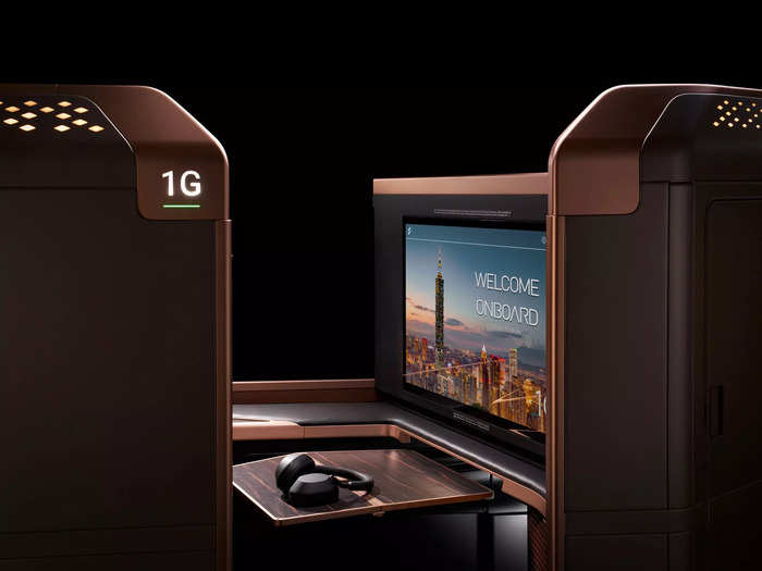 Moreover, it has a 32-inch flatscreen TV — business class offers a 24-inch screen.