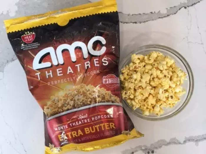 The extra butter ready-to-eat popcorn had a good flavor.