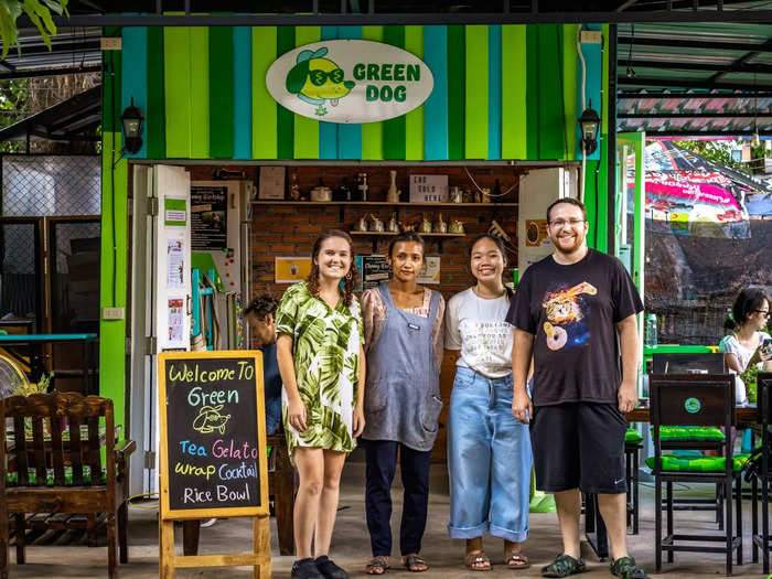 Shawn Healy and Amanda Gedney are Americans who run Green Dog, a marijuana dispensary, in Chiang Mai.