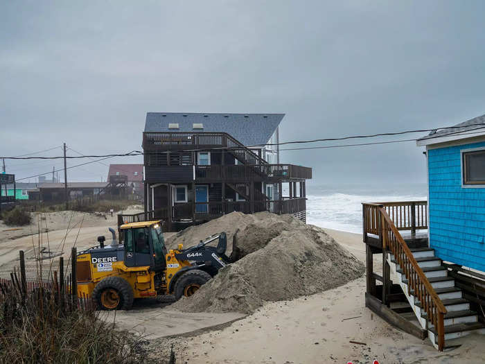 There are temporary measures that can be taken, like beach nourishment, which is basically pumping beaches with sand. But it