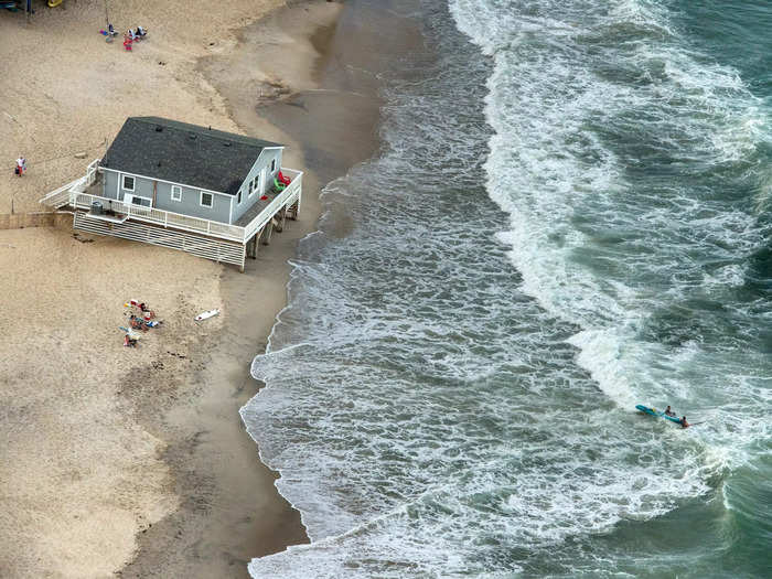 Rodanthe has become a symbol of the effects rising sea levels can have on people.