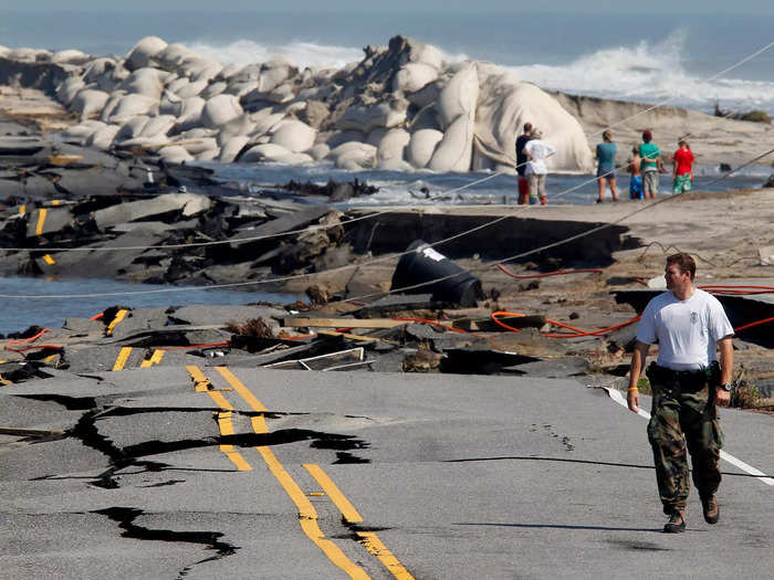 The Outer Banks is open to the elements, and towns like Rodanthe often get damaged by storms.