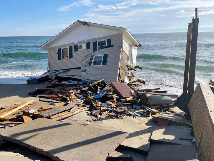 It was the second house in Rodanthe to fall in a week and the third of the year.