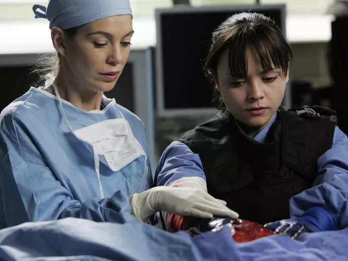 Christina Ricci played a paramedic during the two-part finale of season two.