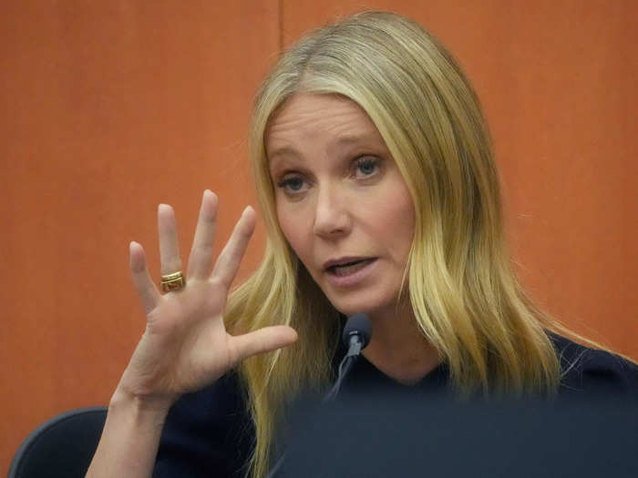 Paltrow testified in this outfit.