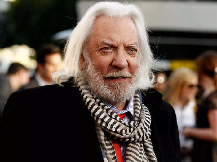 Sutherland was 76 when he first portrayed the villain.