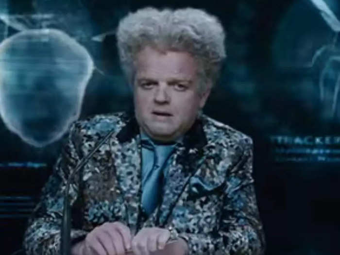 Toby Jones starred as Hunger Games announcer Claudius Templesmith.