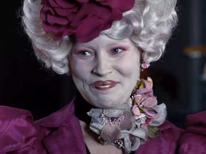 Elizabeth Banks played Effie Trinket, the impeccably dressed advisor to Katniss and Peeta.