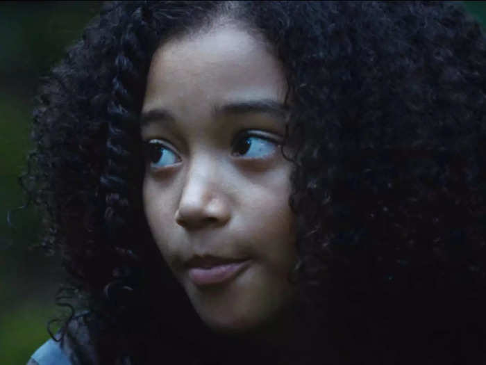 Amandla Stenberg played 12-year-old Rue, who formed an alliance with Katniss during the Hunger Games.