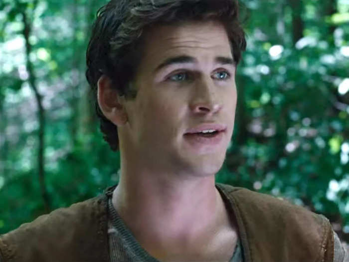 Liam Hemsworth starred as Gale Hawthorne, 18, Katniss