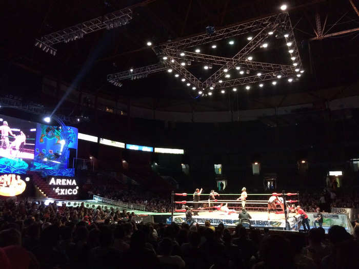 Cheer on masked luchadores at a Lucha Libre wrestling show.