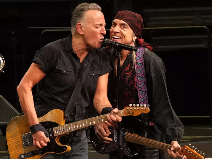 Bruce Springsteen said he and his E Street Band guitarist Steven Van Zandt were escorted out of Disneyland for violating the park