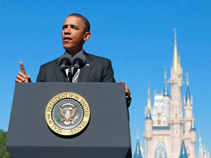 Former president Barack Obama said he was once "booted" from Disneyland for smoking in the park as a college student.