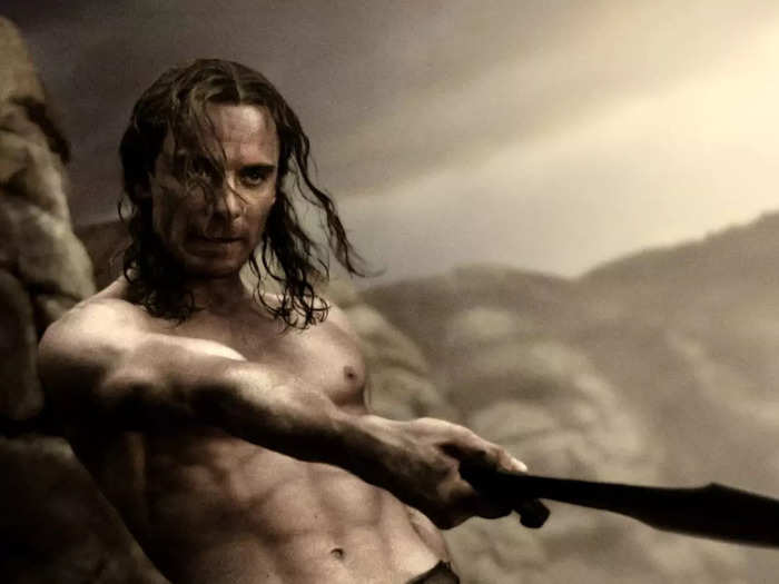 Michael Fassbender played Stelios, a loyal Spartan soldier.