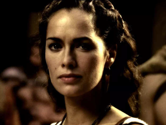 Lena Headey portrayed Queen Gorgo, who tries to rally support for King Leonidas.