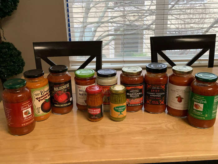 I compared and ranked all of the jarred pasta sauces I could find at Trader Joe