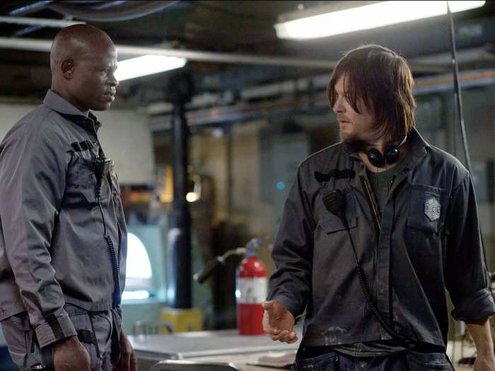 Hounsou worked with "The Walking Dead" star Norman Reedus in the futuristic film "Air" (2015).