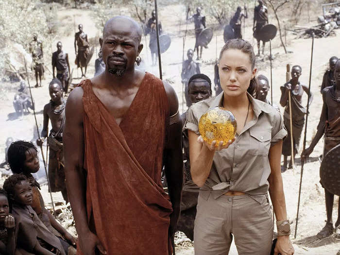 Hounsou starred alongside Oscar-winner Angelina Jolie in "Lara Croft Tomb Raider: The Cradle of Life" in 2003.