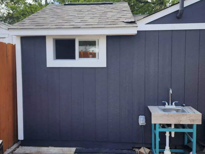 Building that tiny bedroom was just a lot more work. I had to hire an electrician to reroute the wires, adjust the pitch on the roof, and remove the gutters. It was a little painful, but it was the right thing to do.