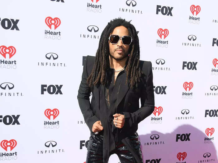 Lenny Kravitz wore an outfit that showed just how much of a rock star he is.