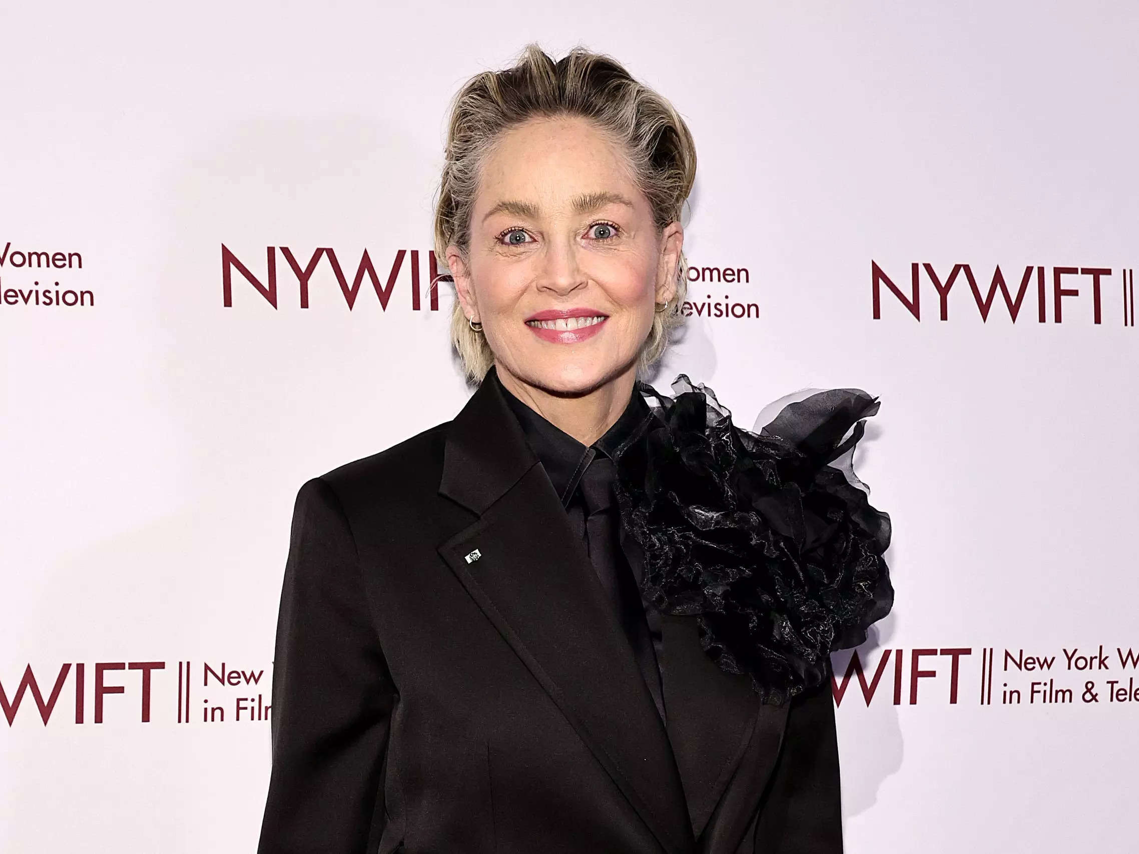 Sharon Stone attends the New York Women In Film And Television