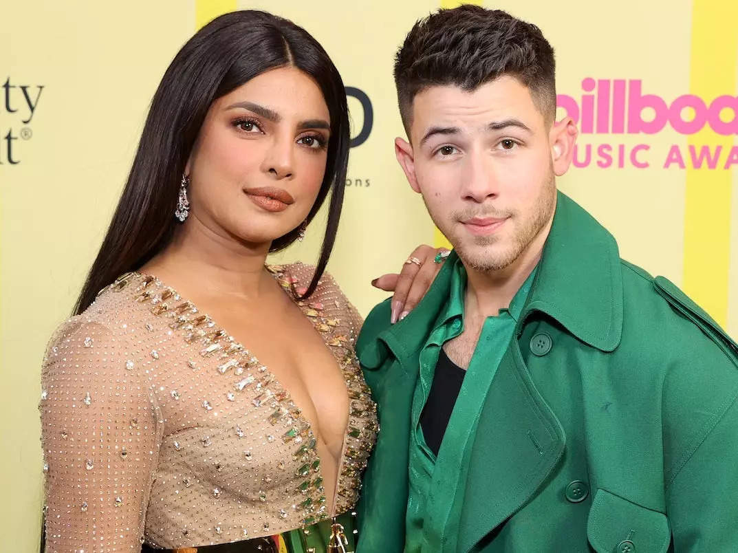 Priyanka Chopra Jonas and Nick Jonas at the 2021 Billboard Music Awards.