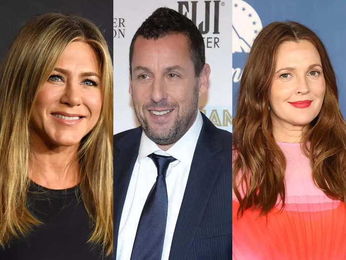 March 2023: Aniston and Drew Barrymore fought over Sandler at the Mark Twain Prize for American Humor award ceremony.