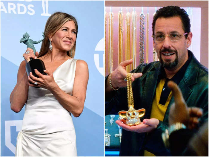 January 2020: Aniston then gave Sandler a shout-out during her SAG award win.