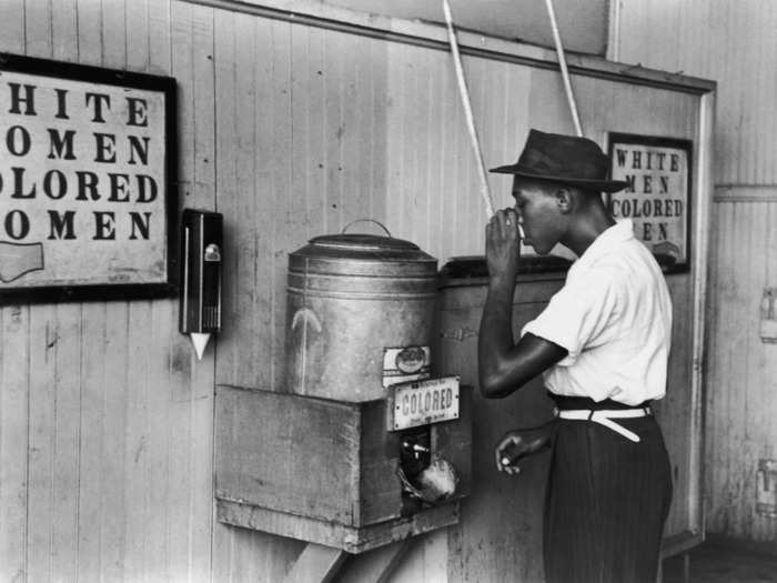 Public phone booths and water fountains were also segregated.