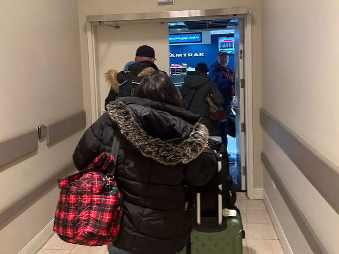 Finally, about 30 minutes before the train left for New York City, the other guests and I were ushered out to the platform.