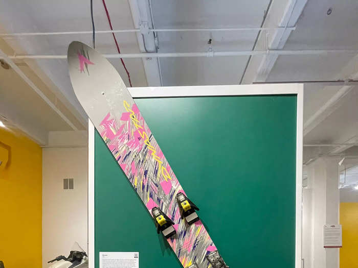 Before snowboards arrived in the 1990s, there was the Monoski (1981).