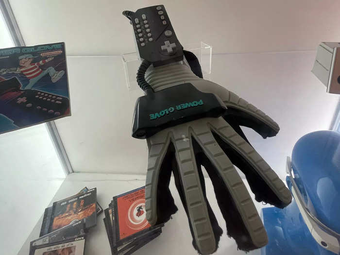 The Nintendo Power Glove (1989-1990) was the first mass-marketed wearable video game controller, but functionality issues led to its swift downfall.