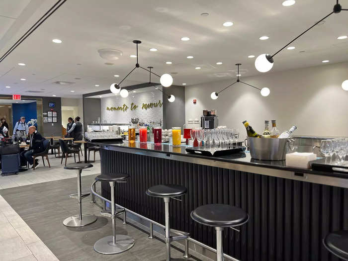 Once I cleared security, I headed to the Club Lounge to kill time before my 2:05 p.m. flight. I thought the lounge, which is used by a handful of carriers, had great food and drink options, though the showers weren