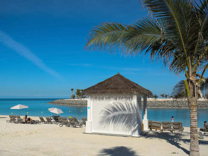 For adults in need of quiet relaxation, the island also has massage huts on the beach.