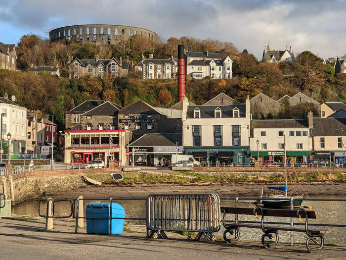 Oban has beautiful bays, coves, and beaches.