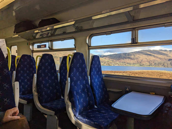 The train followed the Loch Etive to Connel Ferry, which is just five miles from Oban.