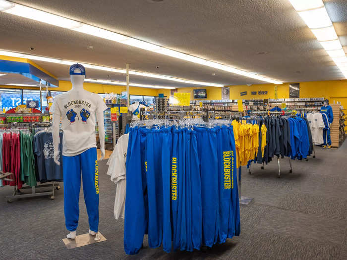 There was even Blockbuster merch for sale.