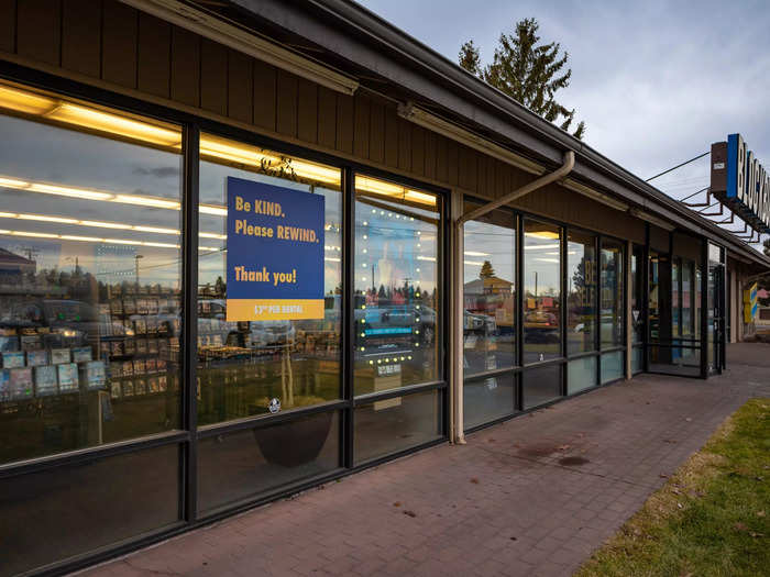 The exterior of the store looked like it was frozen in time.