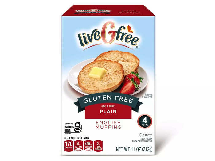 Shoppers can try two flavors of the liveGfree gluten-free English muffins.