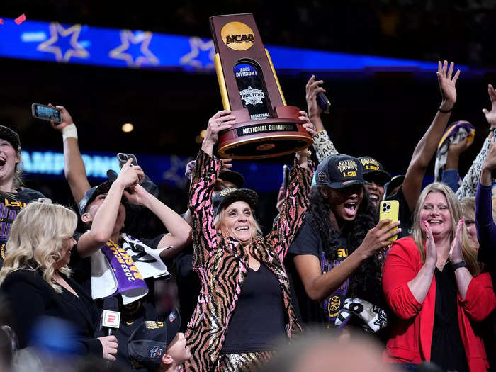 In only her second season leading the Tigers, Mulkey led LSU to its first-ever basketball national championship on either the men