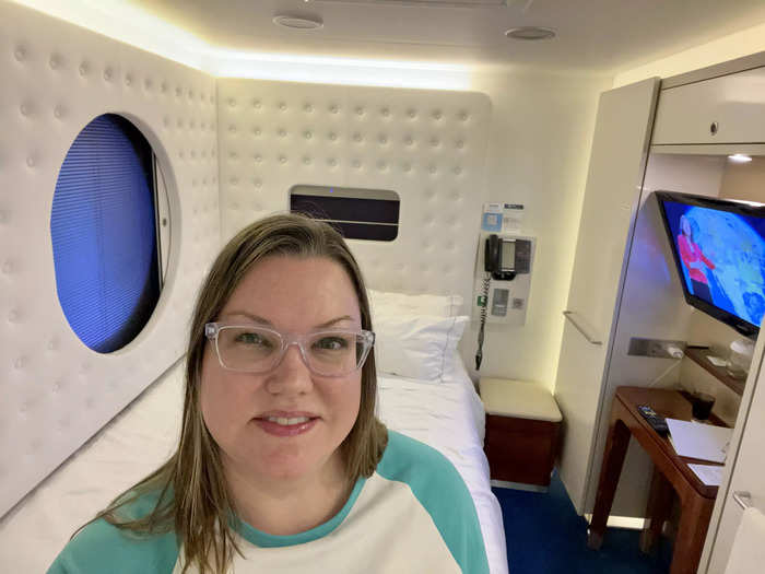 I stayed in a studio that was less than 100 square feet during my six-day cruise aboard the Norwegian Getaway.