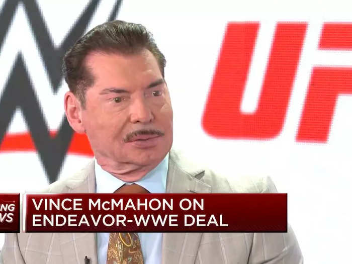 Vince McMahon now has a mustache.