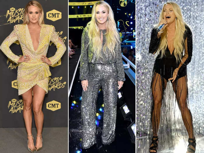 She embraced sparkles again in 2018.