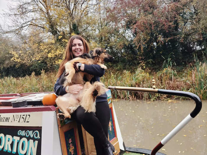 Leela is not the biggest fan of sailing, Earle said, so she compromised and opted for the narrowboat. It