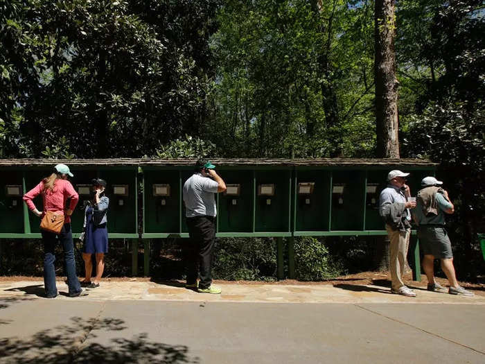 Radios and TVs are too noisy for Augusta National.