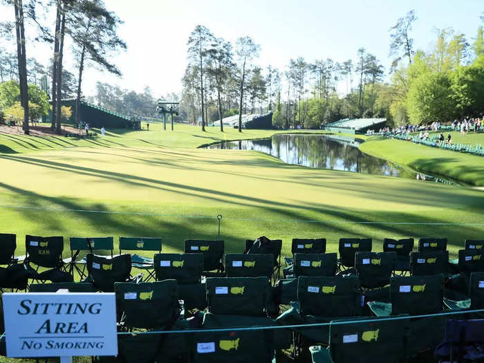 The wrong kind of chairs are not allowed, which is why you should pick up a Masters chair at the pro shop.