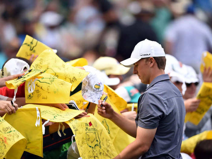 You can only ask for autographs in one part of the course.