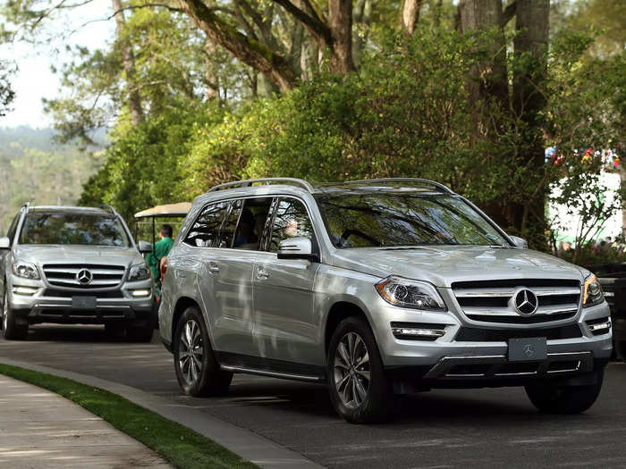 Players are given a brand new Mercedes for use during the week.